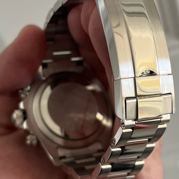 Seiko mod silver Daytona VK63 meca-quartz chronograph watch - Picture 3 of 3